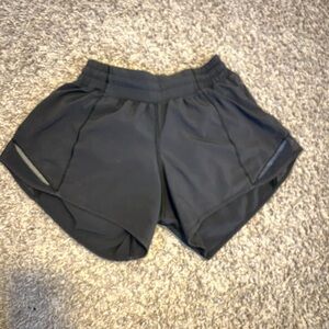 Women's Black Lululemon Athletic Shorts